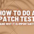 How to do a Patch Test (and why it is important!)