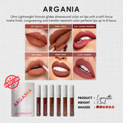 [NEW LAUNCH] Argania Ultra Lightweight Lip Matte